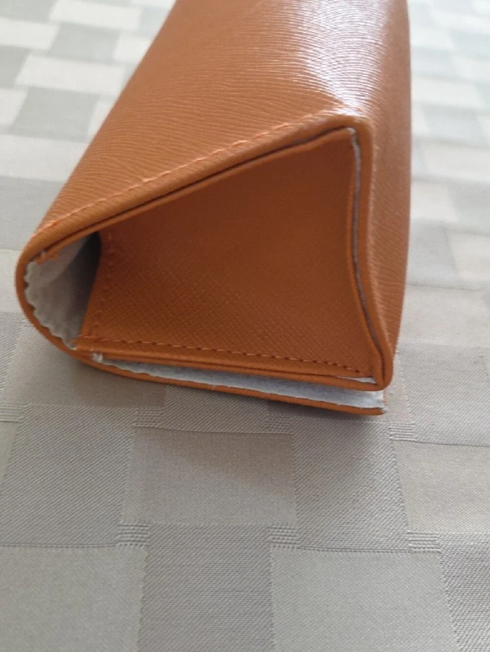 Tory Burch Bright Orange Saffiano Eyeglasses with Logo Medallion...EUC